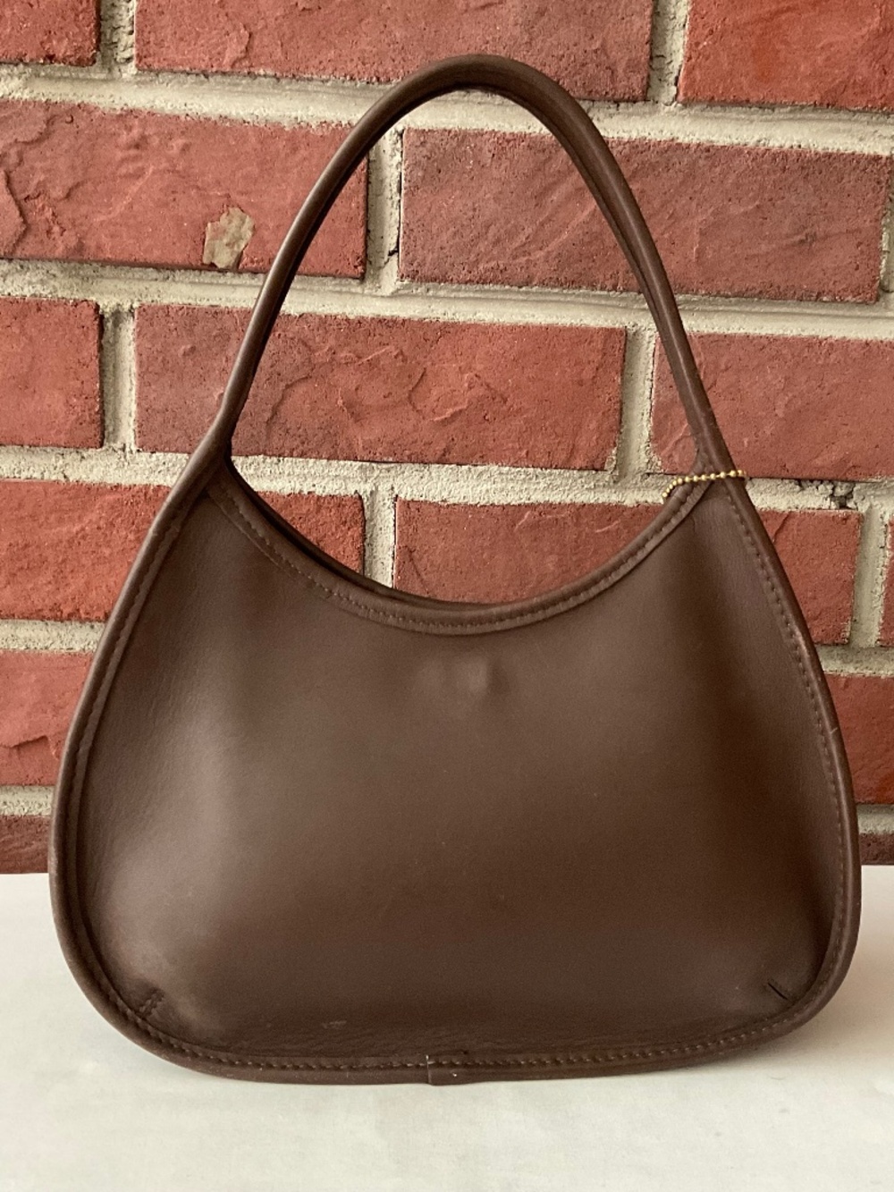 Coach Vintage JOG-9027 Mini Ergo Hobo Satchel Brown Leather Bag Made in USA - Picture 16 of 16